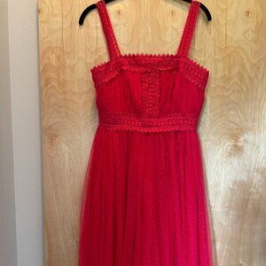Lulu's tulle red dress
